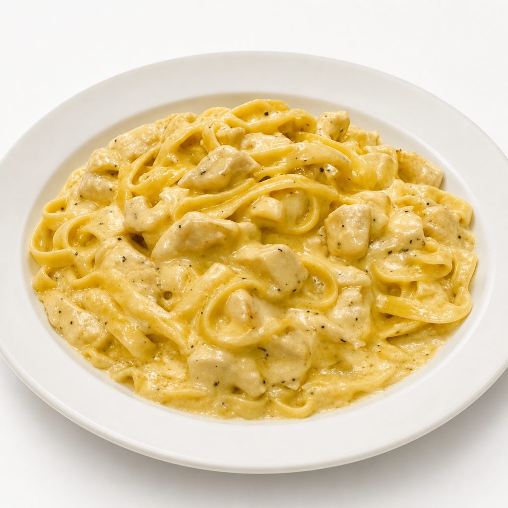 Chicken Fettuccine Alfredo.