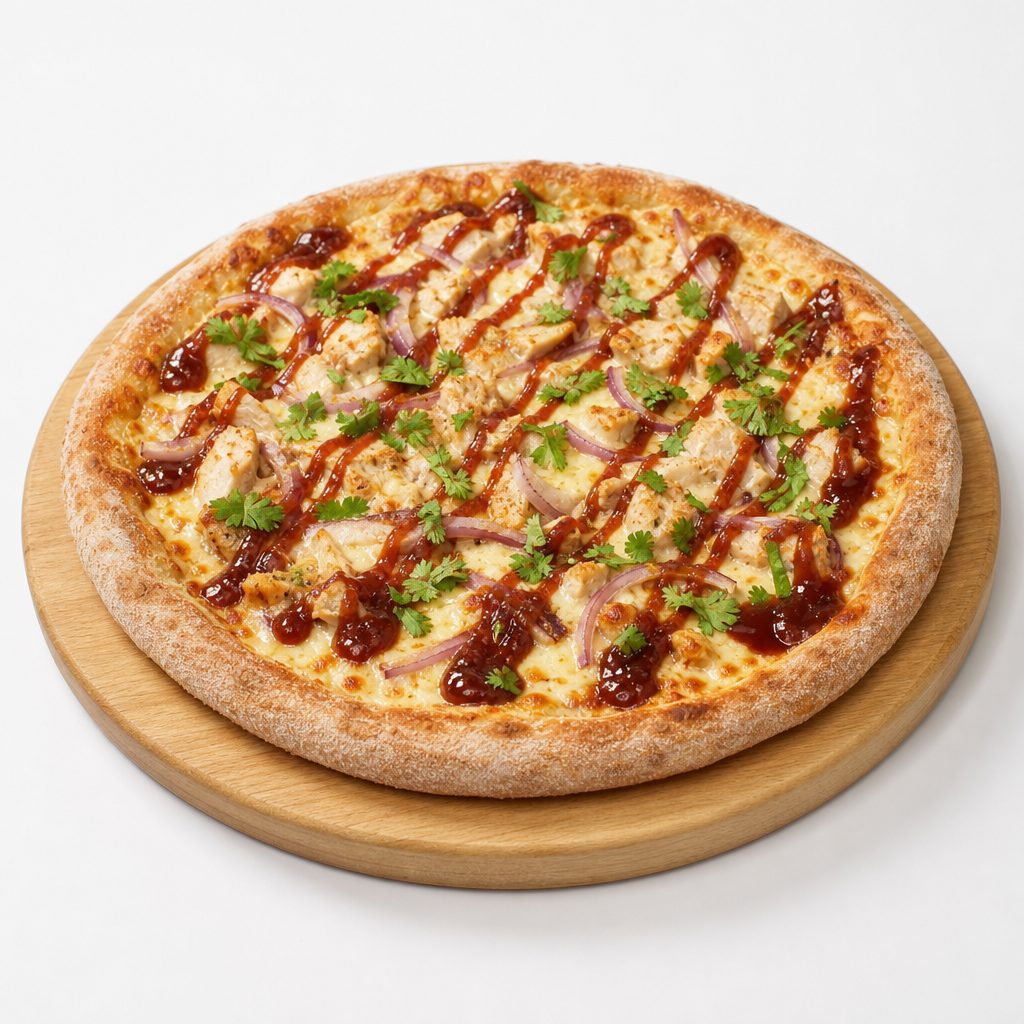 BBQ Chicken Pizza.
