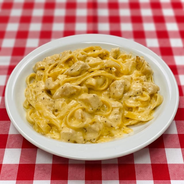 Chicken Fettuccine Alfredo.