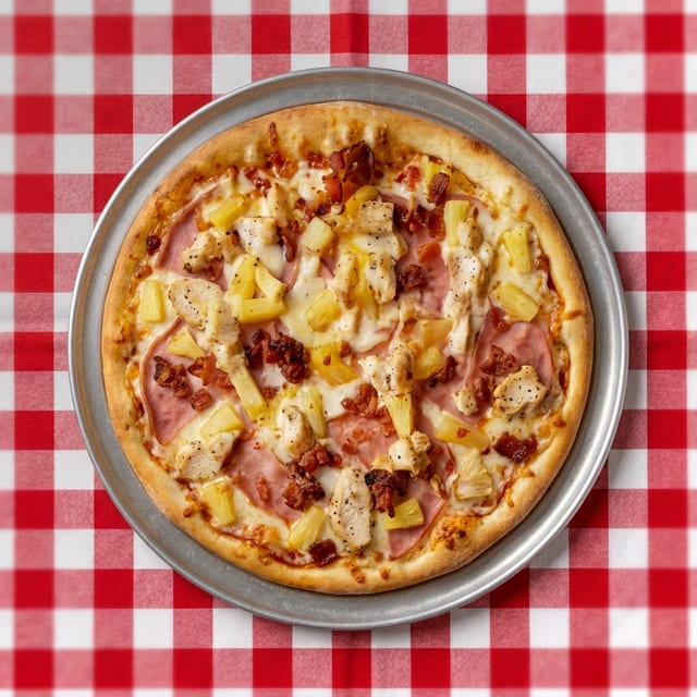 Tsunami Hawaiian Pizza.